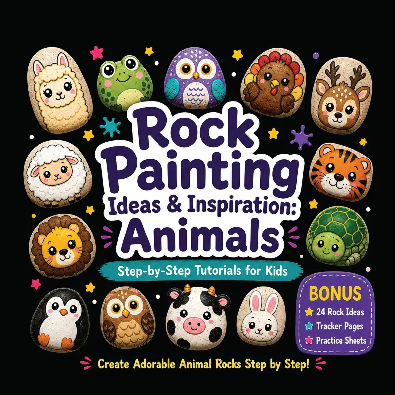 Rock Painting for Kids - Animal - Esme Vasquez
